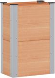 vidaXL Verhoogde plantenbak Bruin 50 x 30 x 72 cm WPC en Aluminium