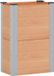 vidaXL Verhoogde plantenbak Bruin 50 x 30 x 72 cm WPC en Aluminium