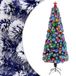 vidaXL Kunstkerstboom met verlichting 240 cm glasvezel wit en blauw