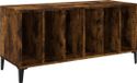 vidaXL Platenkast - 100x38x48 cm - Bewerkt Hout - Gerookt Eikenkleurig