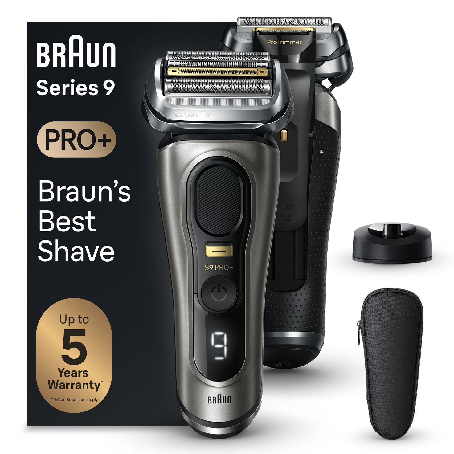 Braun Series 9 Pro+ 9515s Metallic Elektrisch Scheerapparaat
