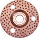 Kerbl Klauenscheibe Standard 125mm Bruin/Koper Paard Kwast