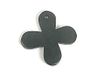 Klaver Houten Hanger, Zwart, 25 x 25 mm, 50 Stuks
