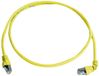 Telegärtner 100008018 Câble réseau RJ45, câble de brassage CAT 6A S/FTP 0,5 m Jaune