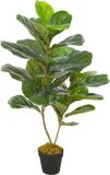 vidaXL Kunstplant met pot vioolbladplant 90 cm groen