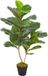vidaXL Kunstplant met pot vioolbladplant 90 cm groen