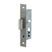 Nemef 9640 Serrure de coffre | DM35mm | plaque de finition inox 24x150mm rectangulaire | pêne dormant zamac nickelé | DR 1+2+3+4 - 9964307000