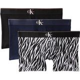 Calvin Klein Trunk 3-pack Black W Acorn Orange/bias Tiger Bl Taille: L