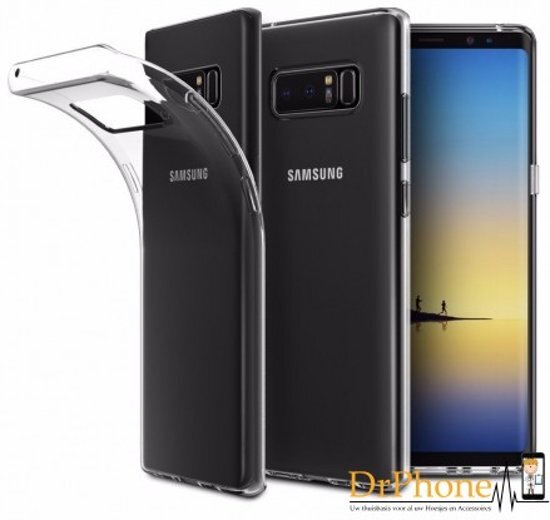 Drphone Note 8 Transparant Gel Siliconen Ultradunne Case Samsung