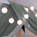 HOME DELUXE - Guirlande lumineuse LED NINO - Blanc, 320 x 6 x 6 cm, 20 boules en coton