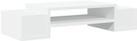 vidaXL Pied pour moniteur avec rangement 70x27x15 cm bois traité blanc