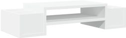 vidaXL Pied pour moniteur avec rangement 70x27x15 cm bois traité blanc