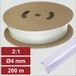 Electronic Garage EG25CA045 Gaine thermorétractable sans colle transparent 4 mm 2 mm Taux de retreint:2:1 200 m