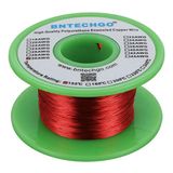 BNTECHGO 30 AWG Magneet Draad - Geëmailleerde Koperdraad - Geëmailleerde Magneet Winding Wire - 4oz - 0.000" Diameter 1 Spoel Spoel Rood Temperatuurclassificatie 155℃ Op grote schaal gebruikt voor