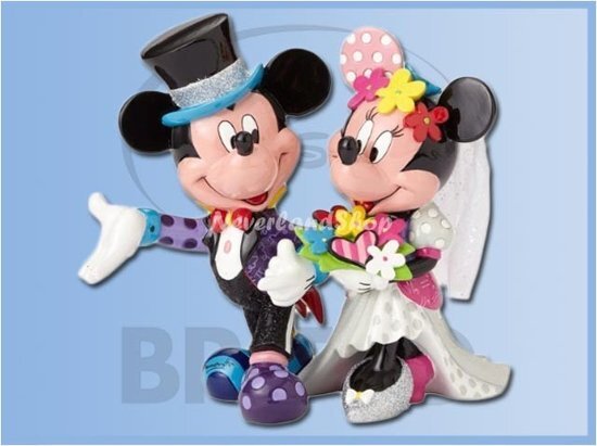 Disney by Romero Britto Disney beeldje - Britto collectie - Mickey & Minnie Wedding