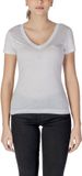 Guess V-hals T-shirt Korte Mouw Dames Wit