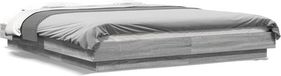 vidaXL Cadre de lit - Bois - Gris Sonoma - 160x200 cm