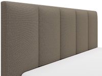 Vente-unique Bed met opbergruimte stof taupe 200 x 200 cm