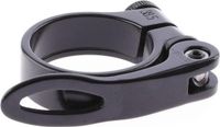 M-Wave Mirage Zwarte zadelklem met snelspanner - 34.9 mm