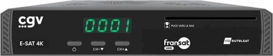 CGV E-SAT 4K Satelliet Ontvanger UHD Zwart
