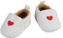 Heless Poppenpantoffel met Hart, 30-34 cm, Grijs, Katoen