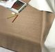 GEMITEX Linum Tafelbeschermer, Made in Italy, antislip, schokbestendig, dubbelzijdig, taupe/wit, 140 x 180 cm
