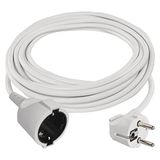 EMOS - IP20 verlengkabel 7 m - 1 geaard stopcontact - 250 V, 16 A, 3680 W - hoogwaardige PVC-isolatie - H05VV-F3G 1,5 mm2 - verhoogde aanraakbeveiliging - voor binnen - wit