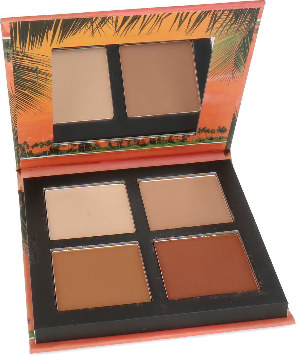 W7 Bronze & Contour Palette - Honolulu Silhouette