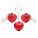 Merkloos / Sans marque 20x Stressbal sleutelhanger hartje 3,6 cm