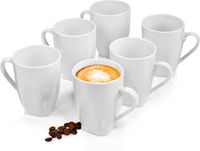 SÄNGER Bilgola Koffiebeker Set 6 Stuks - Aardewerk Mokken - 350 ml - Wit