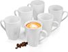 SÄNGER Bilgola Koffiebeker Set 6 Stuks - Aardewerk Mokken - 350 ml - Wit