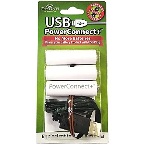 Kurt S. Adler Kurt S. Adler 3-AA USB Power Connect en Converter