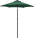 vidaXL Parasol met LED-verlichting 200x211 cm aluminium groen