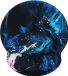 Goodivery Support de poignet tapis de souris bleu