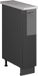 Vicco Apotheekkast Fame-Line, Antraciet Hoogglans/Antraciet, 20 cm, WB Marmer
