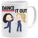 Dance It Out Mok | Grappige Mok voor Collega | Cadeau voor Verpleegkundige of Zorgmedewerker | Koffiebeker met Spreuk | Keramiek, Wit, 330 ml