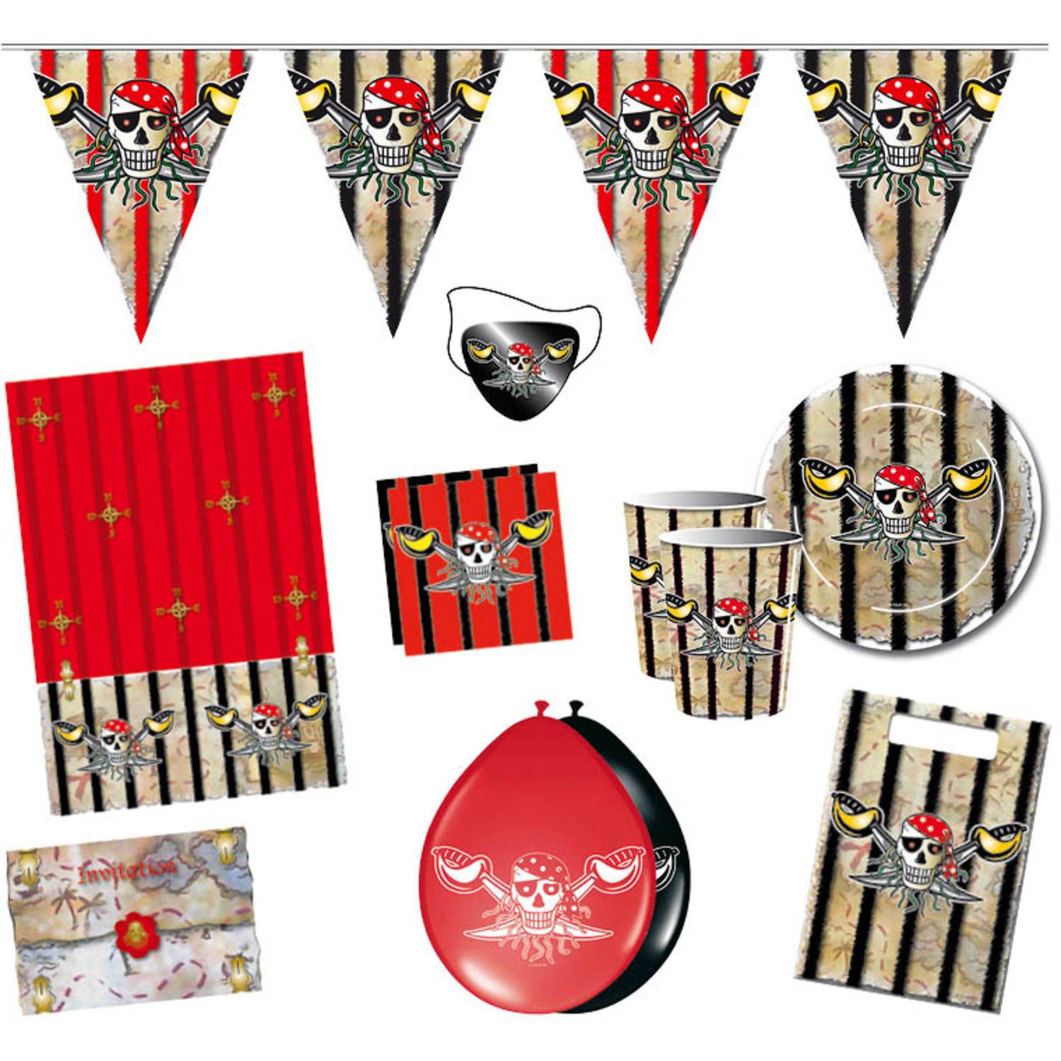 Folat Feestpakket Red Pirate - 8714572002271