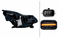 HELLA Koplampset links en rechts, 12V LED, voor RENAULT CAPTUR