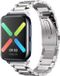 Strap-it Stalen Smartwatch bandje - Zilver - Geschikt voor Oppo Watch 41mm