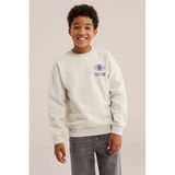 WE Fashion sweater met backprint - beige