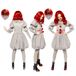 Amscan - Officiële Warner Bros Pennywise IT Clown verkleedkostuum voor dames, maat: 36-42
