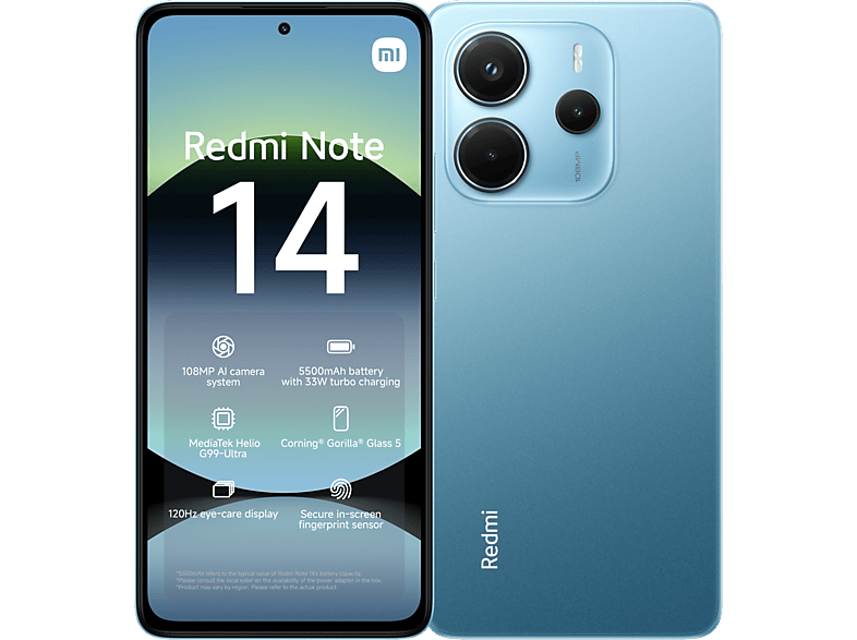 Xiaomi Note 14 - 4g 128 Gb Blauw + Buds 6 Lite Zwart