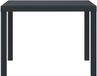 vidaXL Tuinstafel Antraciet 100 x 100 x 73 cm polyrattan