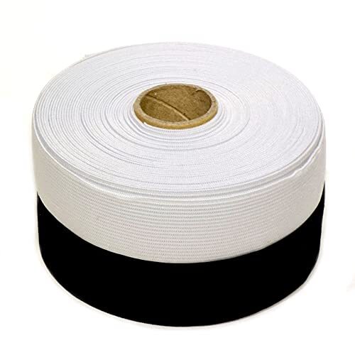 Rubberen band - wit - 20 mm breed - doe-het-zelf