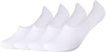 Camano UNISEX COMFORT LASER-CUT FOOTIES, 4-pack, gekamd katoen, wit, maat 35-38