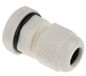 RS PRO Kabelschroefverbinding, M12x1,25 nylon wit 3mm/6,5mm, IP68, verpakking van 5 stuks