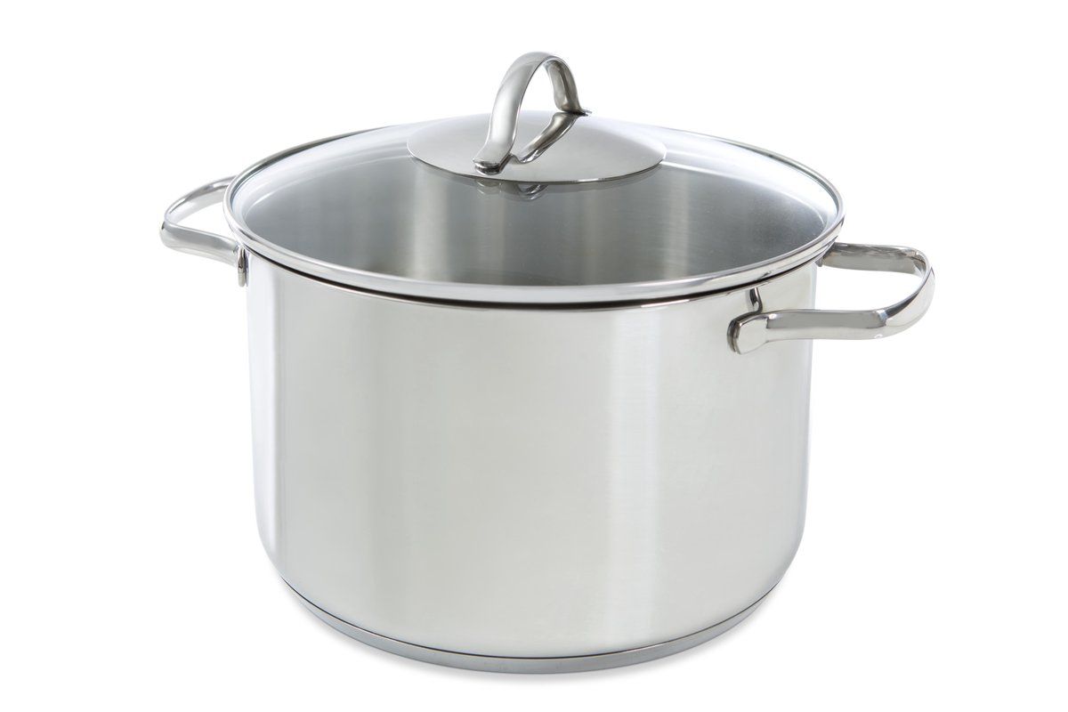 BK Essentials Soeppan - 24 cm - met glazen deksel - RVS - Zilver