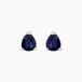 Pluie D'Eclat Boucles d'oreilles puces or blanc saphir