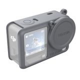 Telesin DJI Osmo Action 6 actiecamera beschermhoes met lensdop grijs