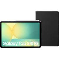 Samsung Galaxy Tab S10 FE 10.9 inch 128GB Wifi Silver + Book Case Black